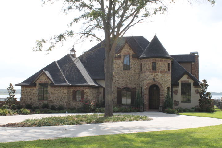 Custom waterfront home