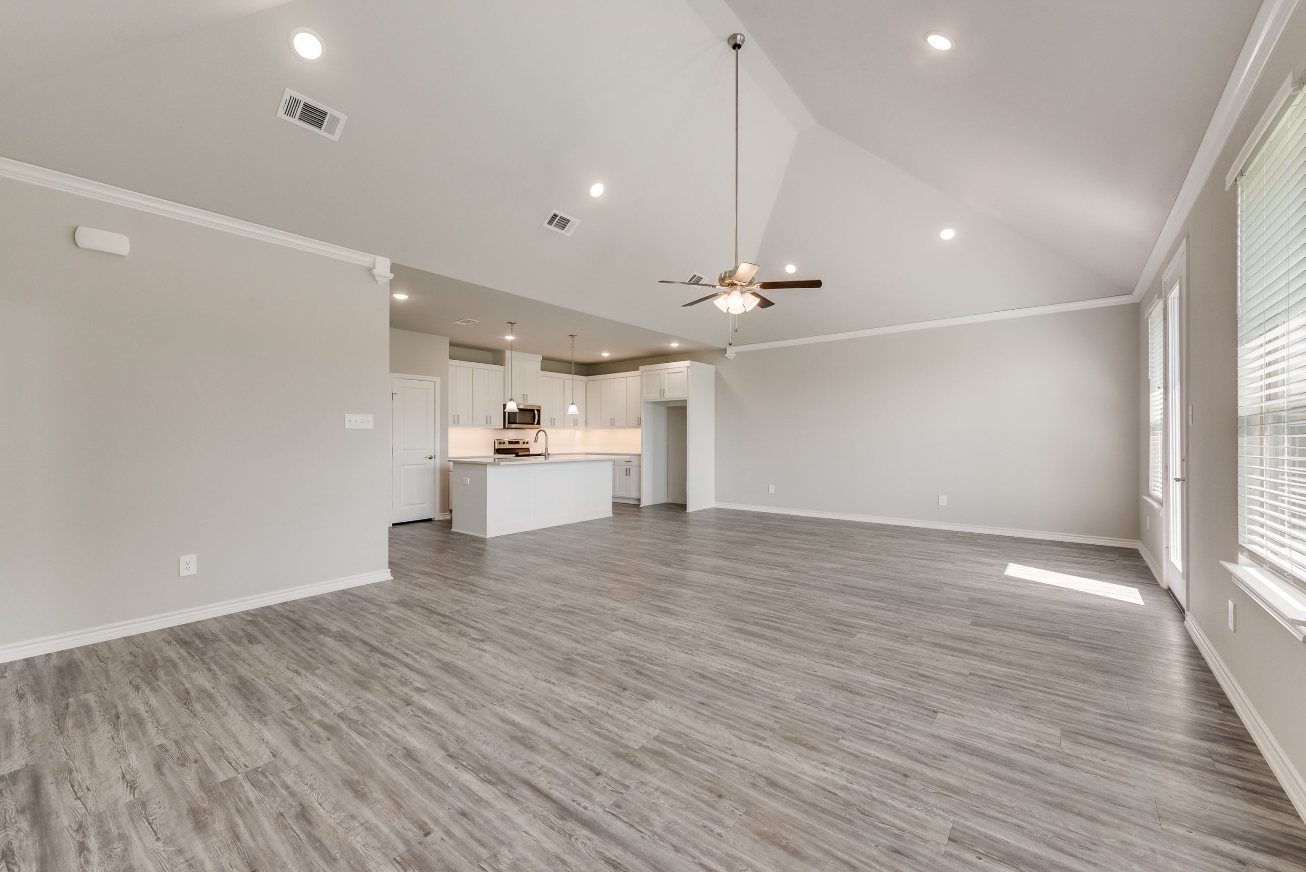 Custom home builder large living room